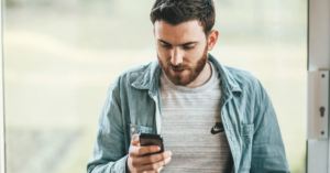 man with phone